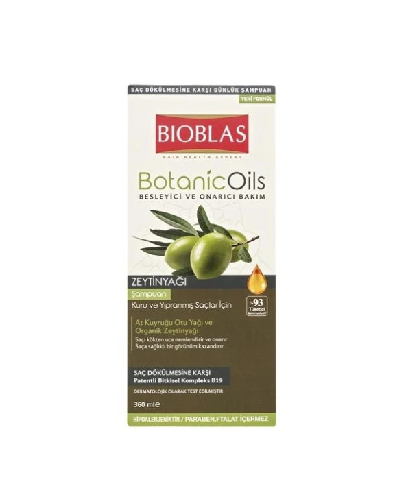 Șampon Botanic Oils 360Ml Olive Păr Uscat Bioblas